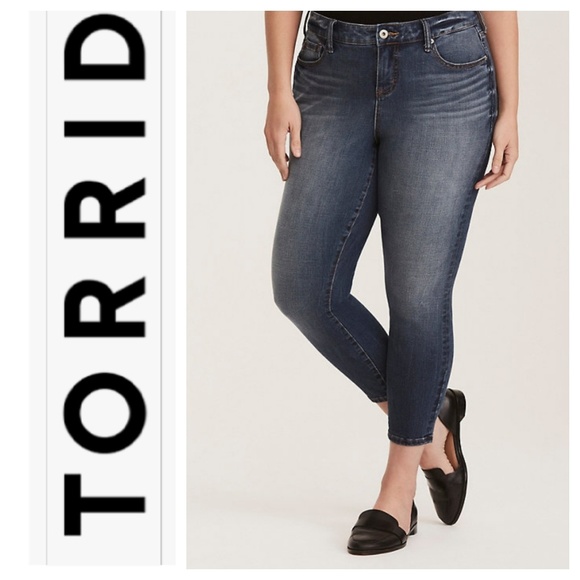 torrid Denim - TORRID High-Rise Curvy Skinny Cropped Pants